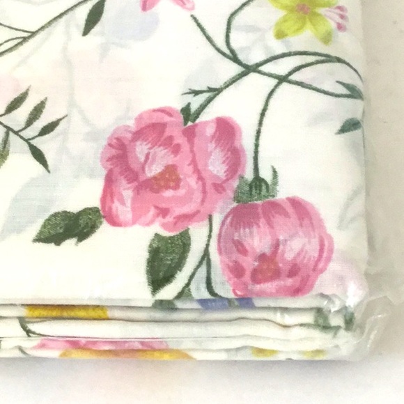 McCarthy, Floral Cotton/Polyester Twin Sheet Set. Made in Pakistan Country Retro - Picture 2 of 8